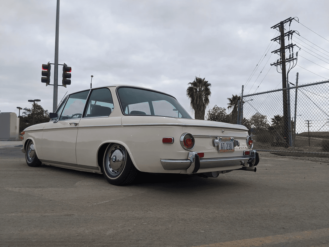 Polished classic car